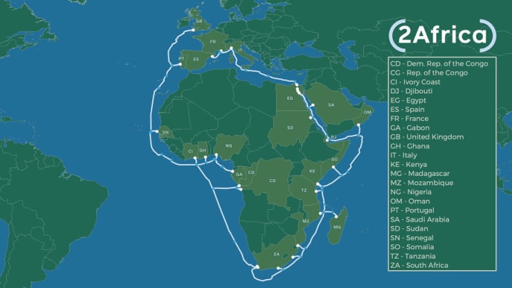 Internet cable Africa