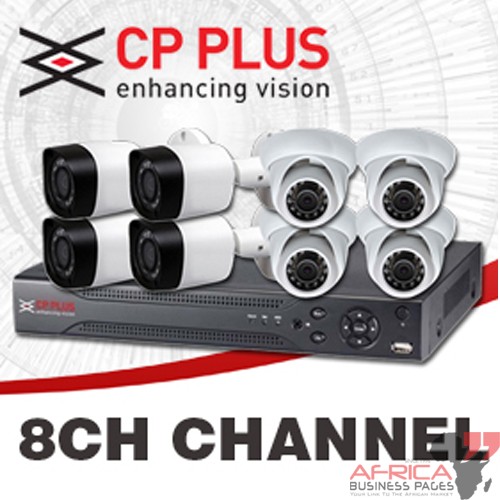 Security Camera Kit: CP-PLUS 8CH 2.4 Mega Pixel