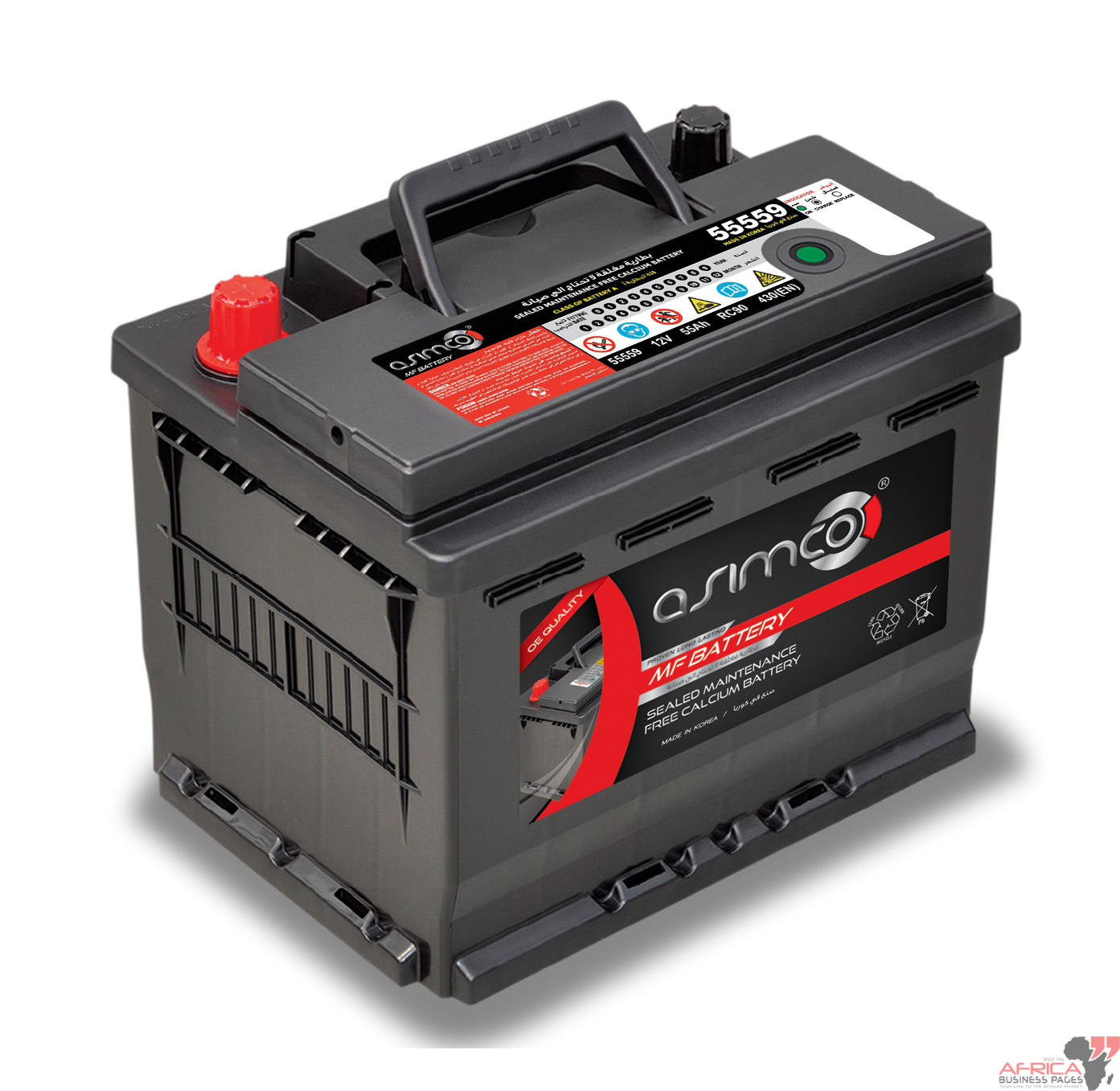 Asimco MF Battery : 55559 12 V 55Ah